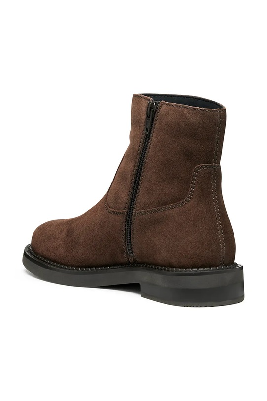 Geox cizme din piele întoarsă D SERILDA maro D56WYH.00022.C6006