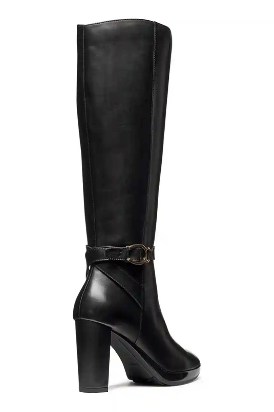 Încălțăminte Geox ghete de piele D WALK PLEASURE 85 D56TFB.00043.C9999 negru