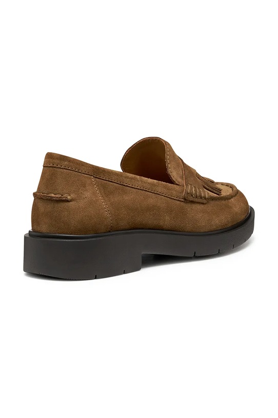 Boty Semišové mokasíny Geox D SPHERICA EC1 D26QRC.00022.C6372 hnědá