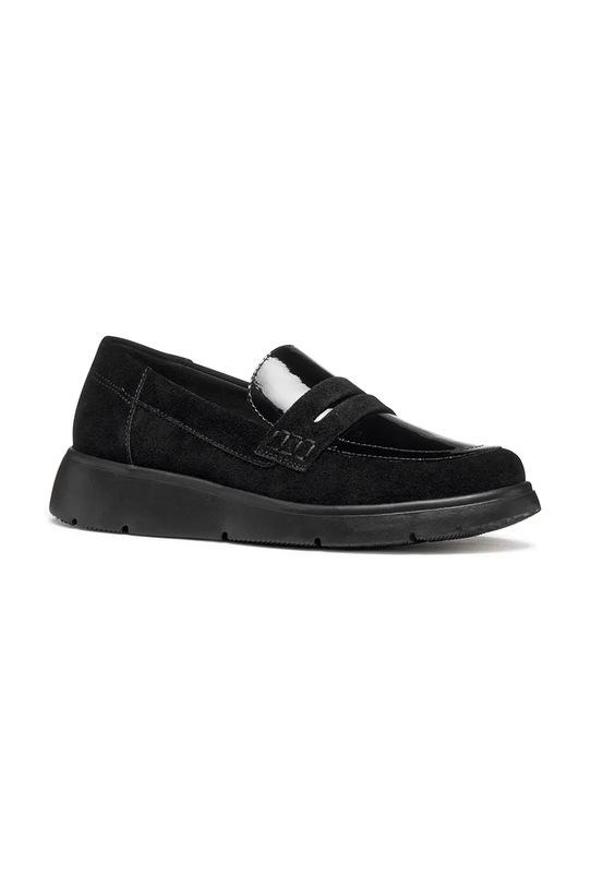 Semišové mokasíny Geox D ARLARA D46LCB.02266.C9999 černá AW25