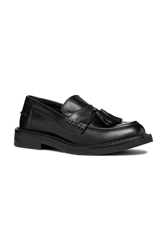 Kožené mokasíny Geox D SERILDA D46WYH.00043.C9999 černá AW25