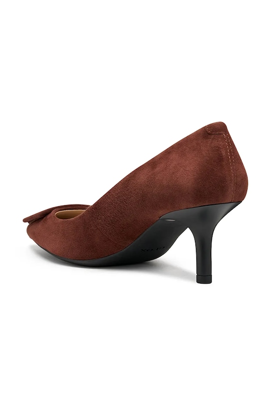 Geox botine din piele întoarsă D KLEOPY maro D56YBC.00021.C7011