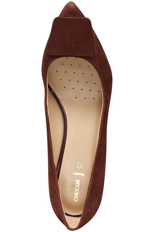 Geox botine din piele întoarsă D KLEOPY D56YBC.00021.C7011 maro