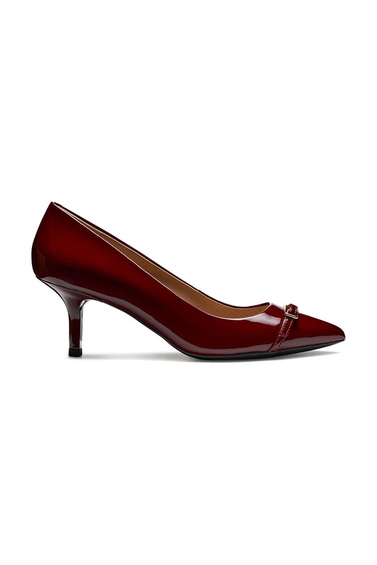 Geox szpilki skórzane D KLEOPY 5-8 cm bordowy D56YBD.00066.C7005