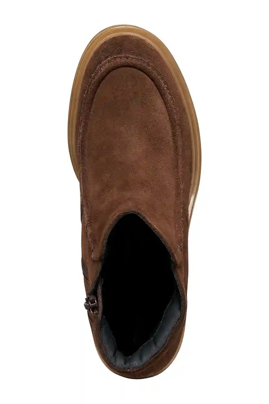 Geox cizme din piele întoarsă D DAMIANA D56QCB.00022.C6006 maro