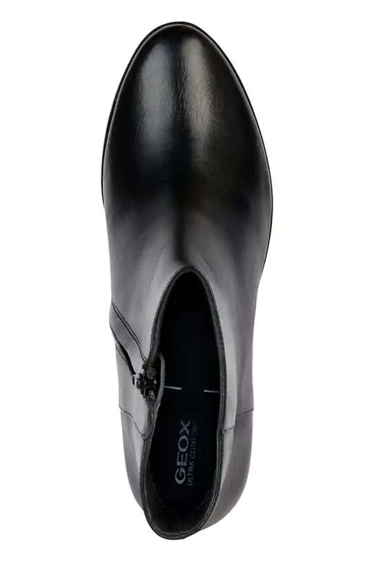 Kožené kotníkové boty Geox D WALK PLEASURE 60 D36TEC.00043.C9999 černá