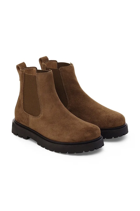 Obuwie Birkenstock sztyblety zamszowe Highwood Slip On Mid W 1030611 brązowy