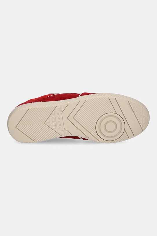 Semišové tenisky Nokwol August August.Red.Kid.Suede červená