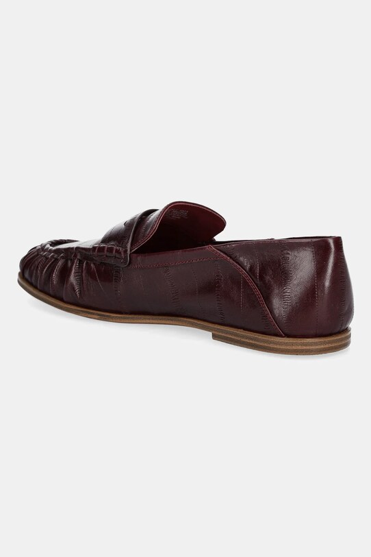 Încălțăminte Nokwol mocasini de piele Mica Mica.Burgundy.Eel burgundia