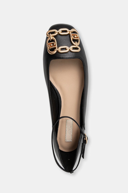 Liu Jo baleriny skórzane BRIGITTE 01 czarny SF5039P006222222