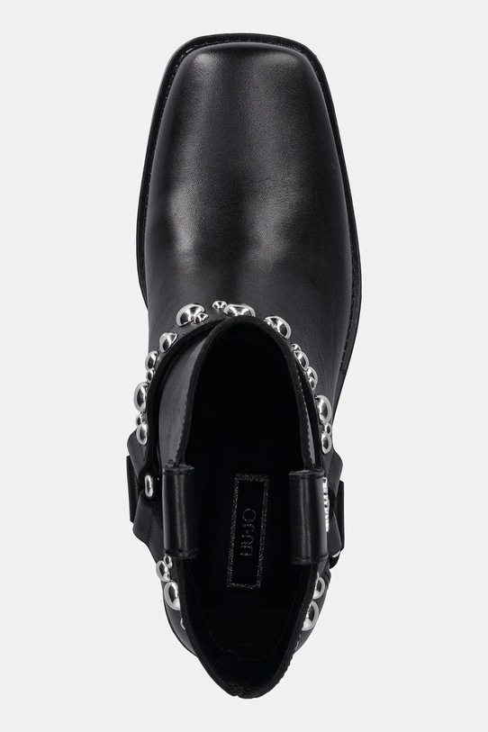 Liu Jo cizme de piele ROXY1 negru SF5047P010222222