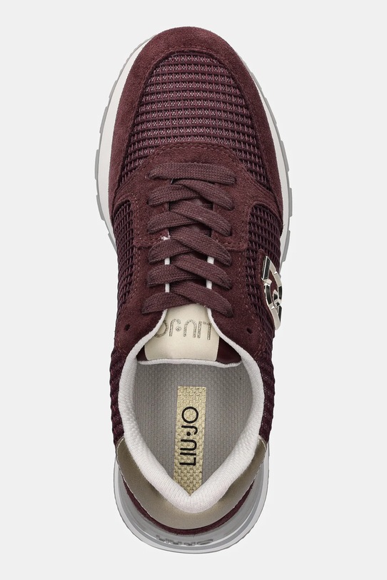 Liu Jo sneakers AMAZING 25 burgundia BF5049PX027S3906