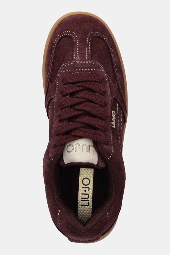 Liu Jo sneakersy zamszowe CONNOR 01 bordowy BF5069PX002S3805