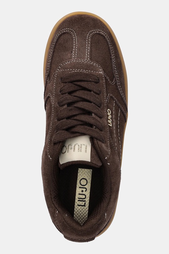 Liu Jo sneakersy zamszowe CONNOR 01 brązowy BF5069PX002S3830