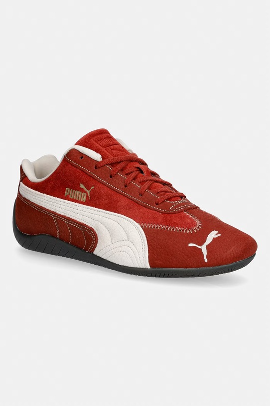 Puma sneakersy zamszowe Speedcat Wine Club Wns płaska bordowy 402562