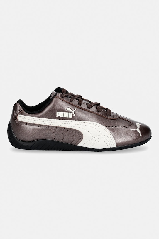 Puma sneakersy skórzane Speedcat 403689 brązowy AW25