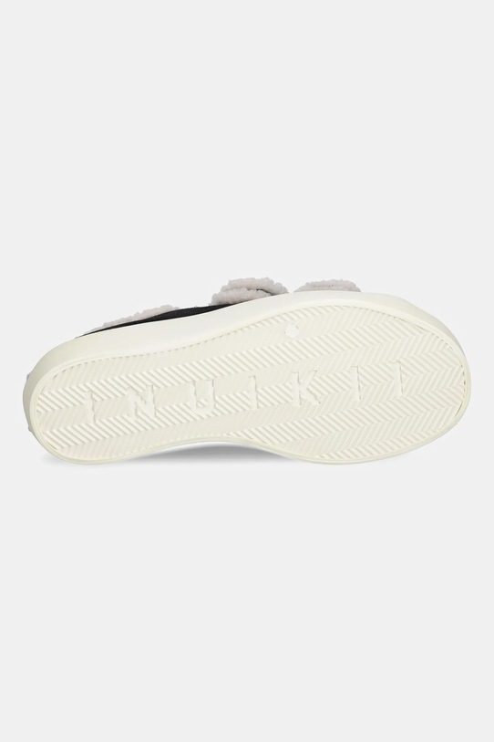 Inuikii sneakersy zamszowe Shearling Low Velcro 1001.001.0231.000 czarny