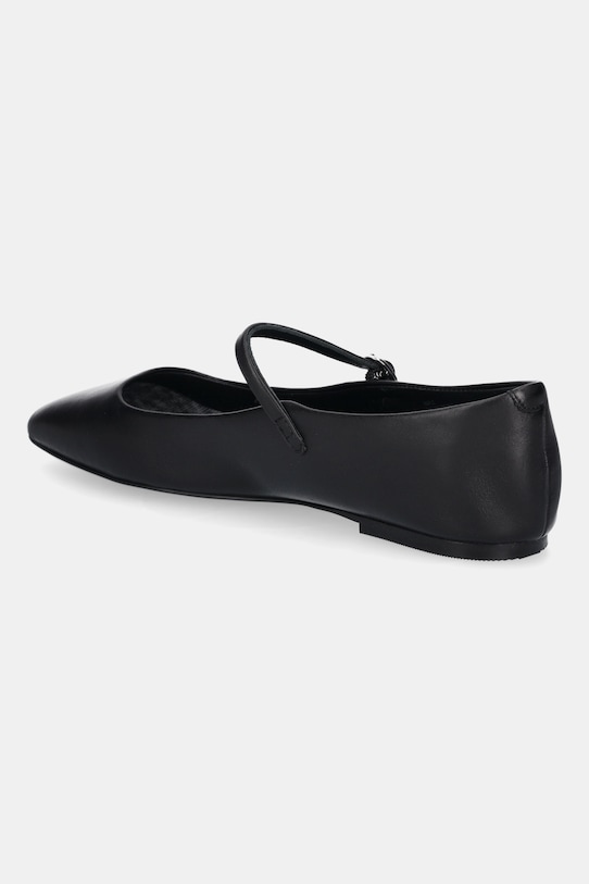 Încălțăminte Steve Madden balerini de piele Maple 11003872.017 negru