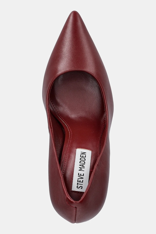 Steve Madden szpilki skórzane Thrive bordowy 11003887.627