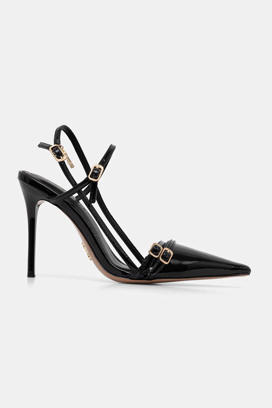Δερμάτινες γόβες Steve Madden Deagan 11003884.018 μαύρο AW25