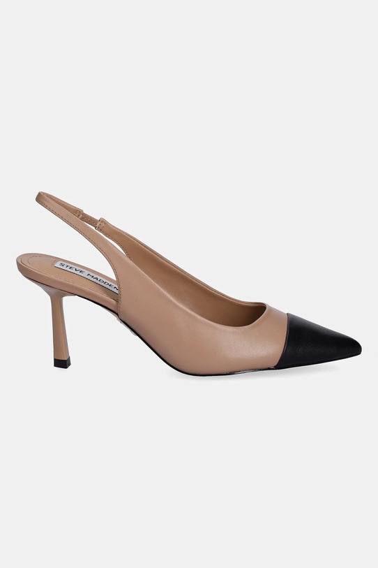 Steve Madden szpilki skórzane Kling 11003001.217 beżowy AW25