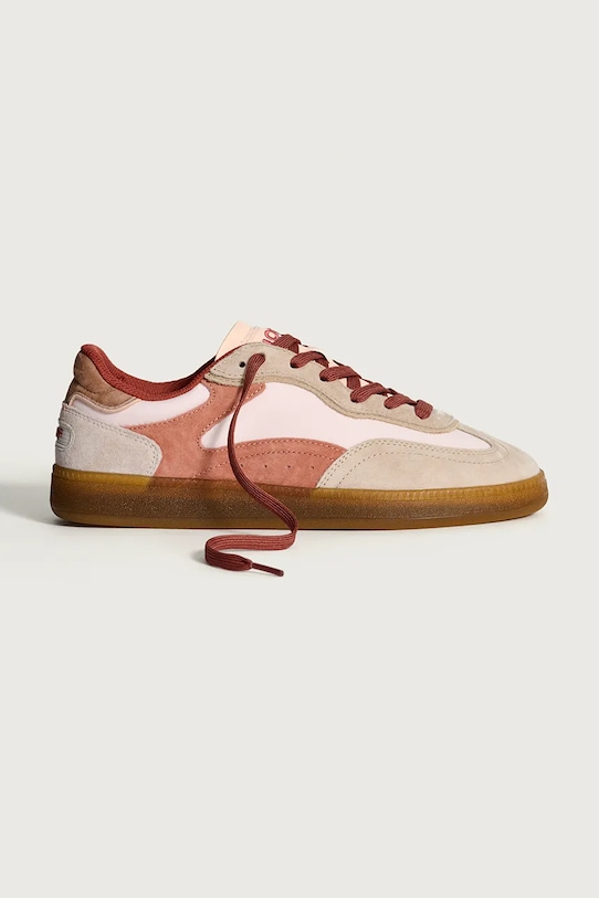 Hoff sneakers ALLEY NUDE WOMAN piele întoarsă bej 22562005