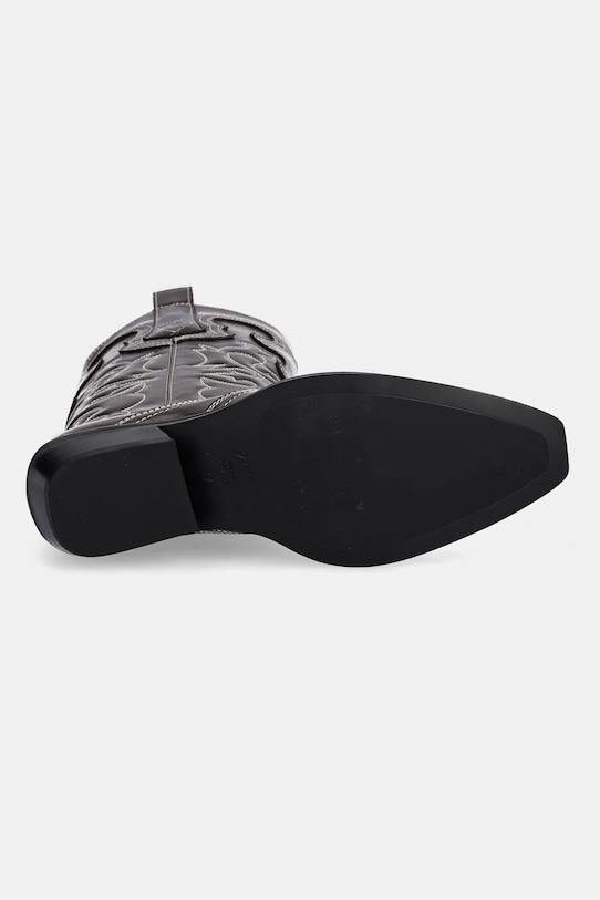 Черевики GANNI Mid Shaft Embroidered Western Boot Oleatex S3112 коричневий