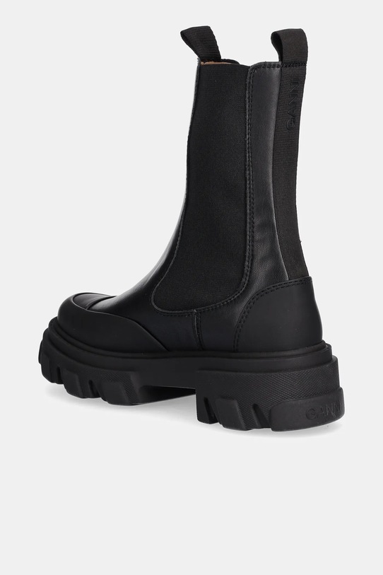 Obuwie GANNI sztyblety Cleated Low Chelsea Boot S3238 czarny