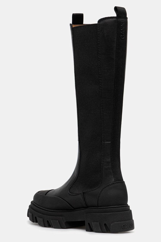 Obuwie GANNI kozaki Cleated High Chelsea Boot S3240 czarny