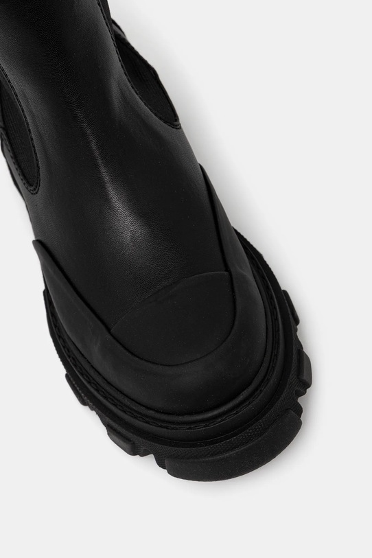 GANNI kozaki Cleated High Chelsea Boot czarny S3240