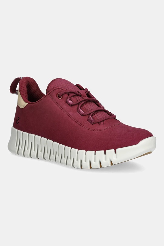 Ecco sneakersy nubukowe Gruuv Sneaker Lea niska czerwony 218203.61338