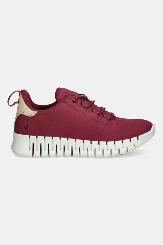 Ecco sneakersy nubukowe Gruuv Sneaker Lea 218203.61338 czerwony AW25