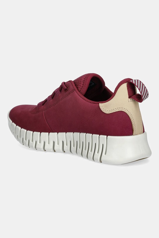 Obuwie Ecco sneakersy nubukowe Gruuv Sneaker Lea 218203.61338 czerwony