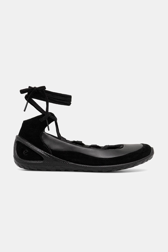 Ecco baleriny skórzane BIOM Lite Lace-Up 802453.51052 czarny AW25