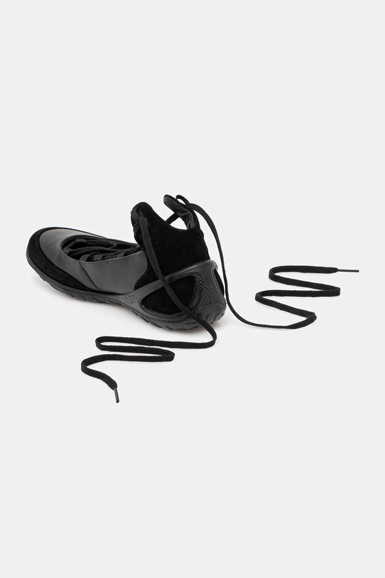 Obuwie Ecco baleriny skórzane BIOM Lite Lace-Up 802453.51052 czarny