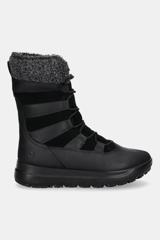 Ecco śniegowce skórzane Solice Mid Wp 200G Pl 420213.51052 czarny AW25