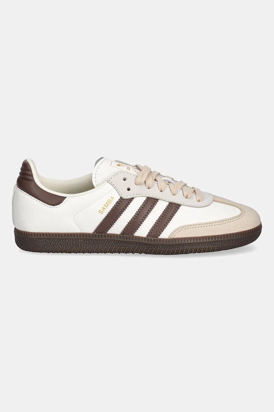 Kožené tenisky adidas Originals Samba OG JR8842 béžová AW25