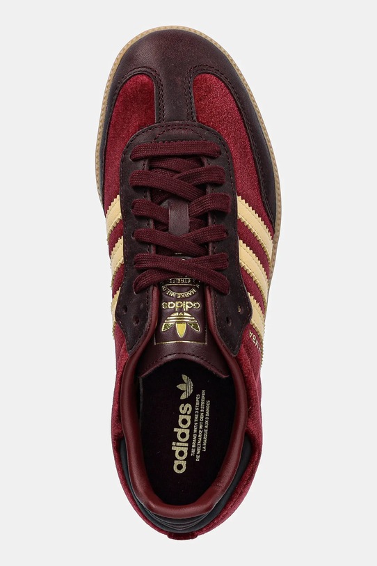 adidas Originals sneakersy skórzane Samba OG bordowy JS1394