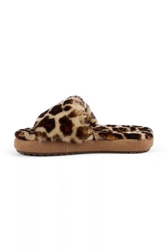Emu Australia kapcie wełniane Mckay Leopard brązowy W13203.LEOP