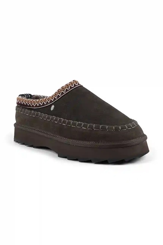 Emu Australia kapcie zamszowe Sharky Adventure Scuff W13239.OLID brązowy AW25
