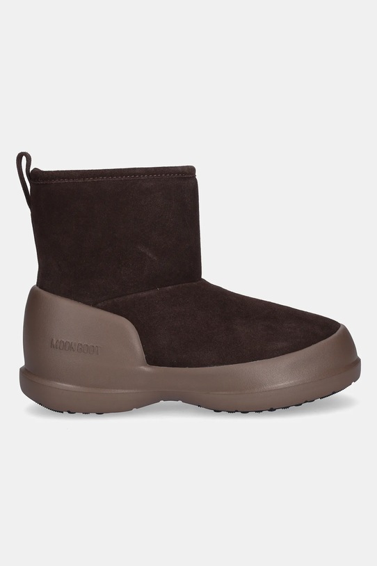 Moon Boot śniegowce zamszowe MB MEZZALUNA MID BOOT 80D2500060.M010 brązowy AW25