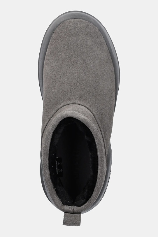 Moon Boot śniegowce zamszowe MB MEZZALUNA LOW BOOT SUEDE szary 80D2500070.H005
