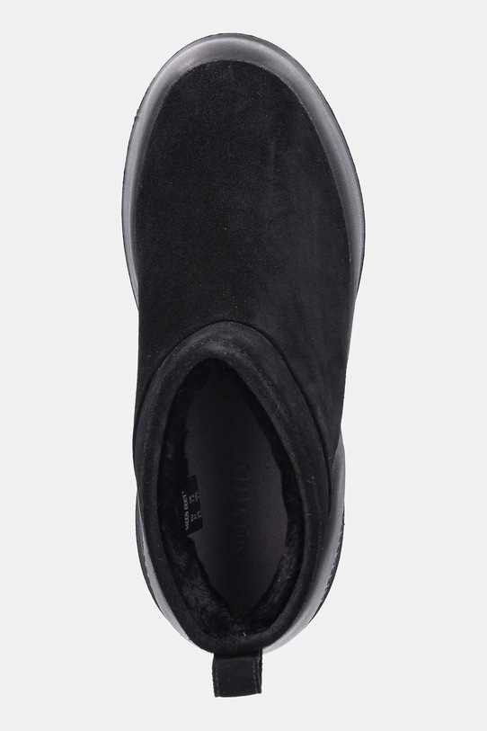 Moon Boot śniegowce zamszowe MB MEZZALUNA LOW BOOT SUEDE czarny 80D2500070.N001
