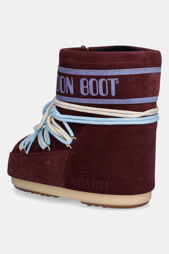 Obuća Čizme za snijeg Moon Boot MB ICON LOW SUEDE LACES 80D1409670.D013 bordo