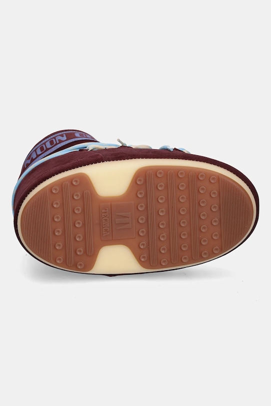 Sněhule Moon Boot MB ICON LOW SUEDE LACES 80D1409670.D013 burgundské