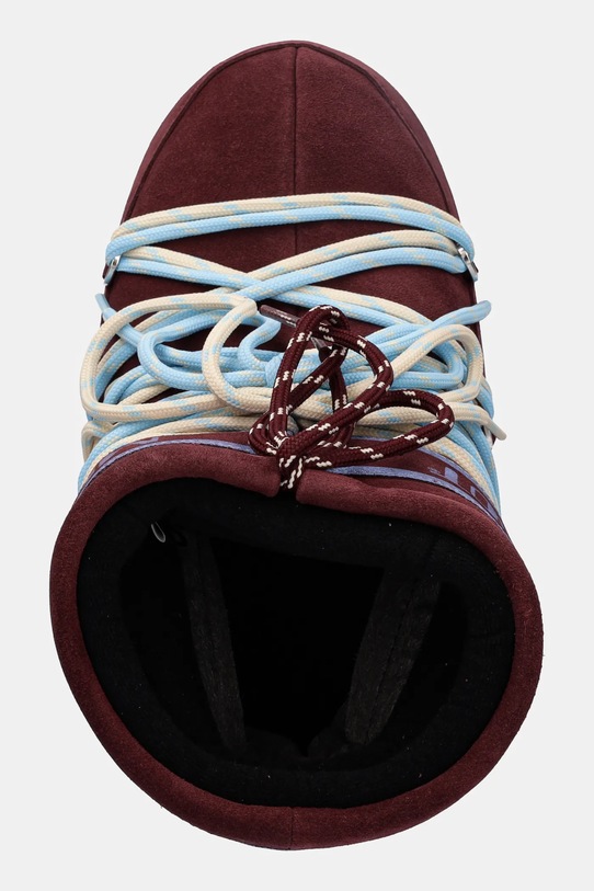 Moon Boot śniegowce MB ICON LOW SUEDE LACES czerwony 80D1409670.D013