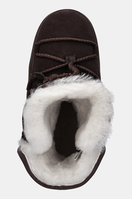Замшевые сапоги Moon Boot MB EVX BOOT SUEDE / SHEARLING коричневый 80D1470050.M010