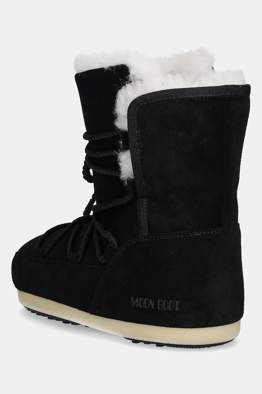 Obuća Čizme za snijeg od brušene kože Moon Boot MB EVX BOOT SUEDE / SHEARLING 80D1470050.N001 crna