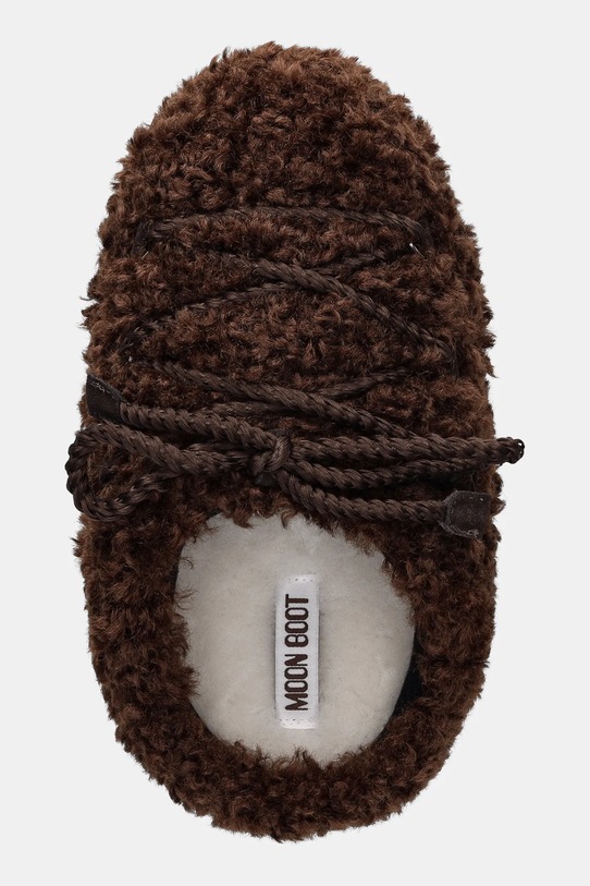 Moon Boot klapki MB EVX MULE CURLY brązowy 80D1470080.M010