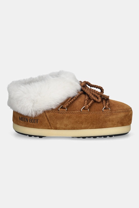 Moon Boot śniegowce zamszowe MB EVX MULE SUEDE 80D1470090.ML06 brązowy AW25